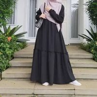 Baju JOVINNA DRESS GAMIS MAXI WANITA COD Hitam
