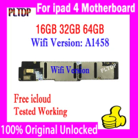 A1458 A1459 A1460 For iPad 4 Motherboard 16GB 32GB 64G Original Clean iCloud No ID Account Logic MainBoard With Chips IOS System