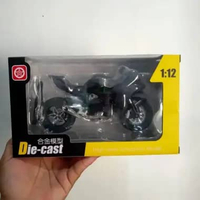Mainan anak Diecast motor Ninja H2R Die-Cast skala 1/12 Koleksi Diecast motor
