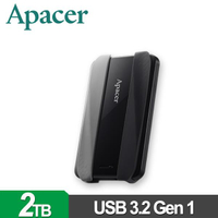 Apacer 宇瞻 AC533 2TB(典雅黑) 2.5吋 防護型行動硬碟 AP2TBAC533B-2
