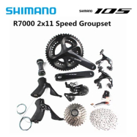 SHIMANO 105 R7000 Groupset 2x11 Speed 170/172.5/175mm 50-34T 52-36T 53-39T Road Bike Bicycle Kit Groupset Upgrade From 5800