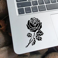 Rose Flower Vinyl Laptop Sticker for Macbook Pro 14 16 Air M1 Retina 11 13 15 Inch Mac Surface Acer Notebook Skin Trackpad Decal