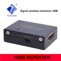 Full HD 3D 4K*2K /60Hz Hdmi-compatible 2.0 Repeater Hdmi-compatible Signal Extender Booster Adapter up to 15m for 1080P signal