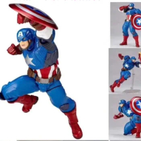 Hot Toys 15cm Anime Marvel Avengers Endgame Captain America Shf Collect Doll Steve Rogers Action Figure Model Adult Fans Gifts