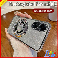 Casing OPPO A98 5G / A57 2022 / A77S / A12 / A7 / A5S, Lutsinar, Kalis Kejutan, dengan Pendakap, ZJS