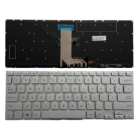 New For Asus VivoBook 14 X412F X412FA X412FL X412U X412UA X412UB X412UF Backlit Keyboard US Silver