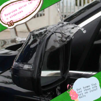 2pcs PVC Car Back Mirror Eyebrow Rain Cover sticker For Hyundai Solaris I30 Elantra Tucson I10 i20 i35 IX20 IX25 IX35 Santa