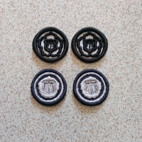 Monogram satpam bordir Timbul 3D terbaru, Aksesoris untuk di krah baju
