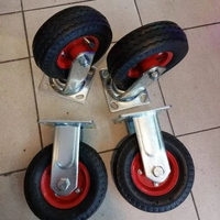 Roda Ban Angin / Roda Ban Pompa Pneumatic 6 Inch 1Set ( 2Hidup 2Mati)