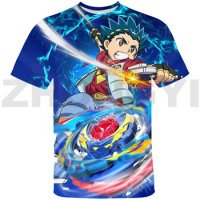 Japanese Anime Beyblade Burst 3D Graphic T Shirts Boys Baby Harajuku Short Tees Women Hip-Hop High Street T Shirts Mens T Shirts