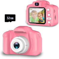 Seckton Upgrade Kids Selfie Camera Christmas Birthday Gifts for Boys Age 3-9 HD Digital Video Camera