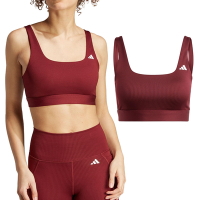 Adidas TRAIN LS Bra 女 酒紅色 訓練 運動 排汗 可拆式 運動內衣 HZ9025