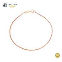 UBS Gold Gelang Emas Polos - Ugho000022k- 8k 16cm-Rose Gold