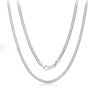 Heavy Gold 18K White Gold Necklace Women AU750 Gold Snake Chain Necklace