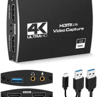 HDMI video capture,USB3.0 HDMI video recorder grabber Hdmi to usb video capture device for OBS capturing,Video capture card 4K