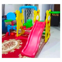 mainan playground outdoor perosotan ayunan set dan ring basket murah