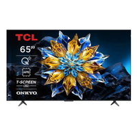 領券現折 TCL 65型 4K QLED PRO Google TV 量子智能連網液晶顯示器 65C655 PRO-含基本安裝 樓層費跨區費另計
