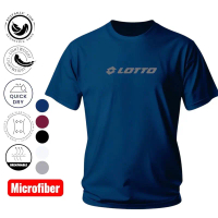 Lotto Baju T-Shirt Microfiber Ringan Cepat Kering Bernafas untuk Sensitif Kulit