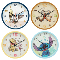 收納王妃 迪士尼Disney 居家圓型時鐘 掛鐘(奇奇蒂蒂/米奇/史迪奇/小熊維尼)