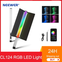 NEEWER CL124 RGB Handheld LED Light Stick Light Wand 2500K-10000K 16W App Control RGB Light Wand for Portrait Photography Lamp