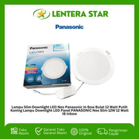 Lampu Slim Downlight LED Neo Panasonic In Bow Bulat 12 Watt Putih Kuning Lampu Downlight LED Panel 1