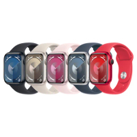 【Apple】Watch Series 9 GPS版 41mm(鋁金屬錶殼搭配運動型錶帶)