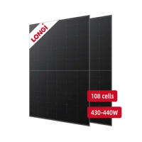 Longi HiMO6 Scientist LR5-54HTB 425W 430W 435W 440W 450W Solarpanel Mono Hpbc Full Black Solar Panel