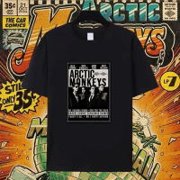 【พร้อมส่ง】เสื้อยืด พิมพ์ลาย ผู้ชายเสื้อยืด Arctic Monkeys T-SHIRT  MENS ROCK TEE เส S-5XL