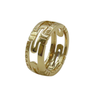 【二手名牌BRAND OFF】BVLGARI 寶格麗 18K 黃金 Parentesi 戒指 #55