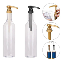Sirap Kopi Lutsinar, 750ml, Pam Dispenser Penyimpanan Titisan Lebah, Botol Picit, Bekas Balang Madu,