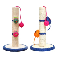 Scratching Post for Cat Kitten Scratcher Sisal Rope Scratching Tree Toy Climbing Post Cat Scratcher Furniture Protector F1FB