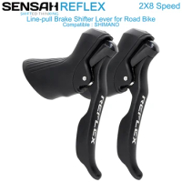 SENSAH REFLEX STI 2x8 Speed Road Bike Shifter Brake Lever Line-pull Bicycle Derailleurs Suit for Claris Rear Derailleur Bicycle