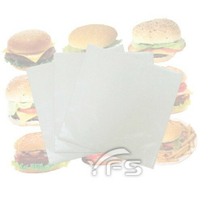 PE淋膜漢堡紙350*350mm(白) (墨西哥捲/潤餅/防油紙/薄葉紙/餐墊紙/包裝紙/白報紙)【裕發興包裝】GG010