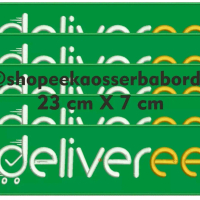 Emblem Delivery Besar / Belakang Dasar Hijau Bordir Komputer Patch Delivery