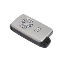 Car Smart Card Remote Car Key Shell Case Fob 5 Button For Toyota Alphard Estima
