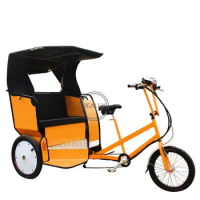 Electric Rickshaw Commercial Passenger Transport Tricycle Mobile Sightseeing Bike with 3 Wheel
