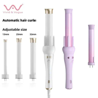 Vivid&amp;Vogue White Purple 2 Colors Replacement Professional Portable Auto Rotating Curling Iron 32mm 13mm Hair Iron (Genuine) US