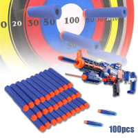 100pcs peluru nerf original peluru nerf gun Cocok Hampir ke Semua Type Nerf peluru busa