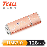 TCELL 冠元-USB3.0 128GB 絢麗粉彩隨身碟-玫瑰金