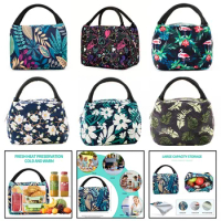 Portable Lunch Thermal Bag For Women Small Portable Lunch Box Totes Food Thermal Bags Bento Pouch Lunch Bag