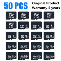 50PCS Original SD Card Class10 64GB 128GB carte sd memoria 32GB 16GB TF Card 8G 4GB 2GB 1GB Flash Memory Card for Dash Cam