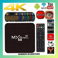 Android TV box Pro 4K RAM 4 GB/ 50 GB (Rubah tv anda menjadi Smart Tv) 5G TV BOX + KEYBOARD