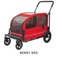 Carriage 大型犬 高級寵物手推車 紅色 (50kg)