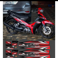 tem Sirius zin 2019 Đỏ Đen- tem in vi tính cao cấp NHÃN DÁN DECAL XE MÁY