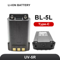 Baofeng Type-c BL-5L 3800mAh 7.4V Extended Li-Ion short Battery for BAOFENG UV-5R UV-5RX3 UV-5RA UV-5RD UV-5RE UV5RA+ UV5RC