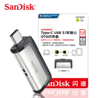 Sandisk SDDDC2 / SDDDC3 Extreme Type-C 256GB 128GB 64GB Dual OTG USB Flash Drive 32GB Pen Drive USB Stick Micro USB Flash Type C
