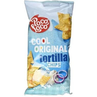 Camilan Poco Loco Tortilla Barbecue Salted Cool Original Nacho Cheese Salsa Dip BBQ Medium Guacamole