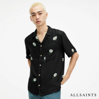 【ALLSAINTS】DAISICAL 人造絲寬鬆短袖夏威夷雛菊印花襯衫(舒適版型)