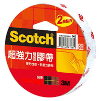 3M Scotch 669 超強力雙面膠帶(18mm*5y)