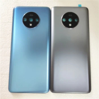 Battery Glass Back Cover Rear Door Housing Panel Case For Oneplus 7T Replacement With Camera Lens